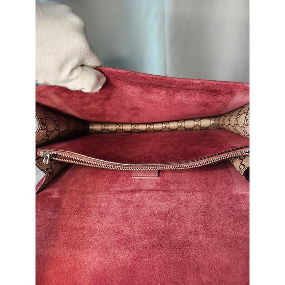 Gucci Dionysus Blooms Floral GG Supreme Canvas Shoulder Bag Medium Silver Chain - Picture 12 of 16